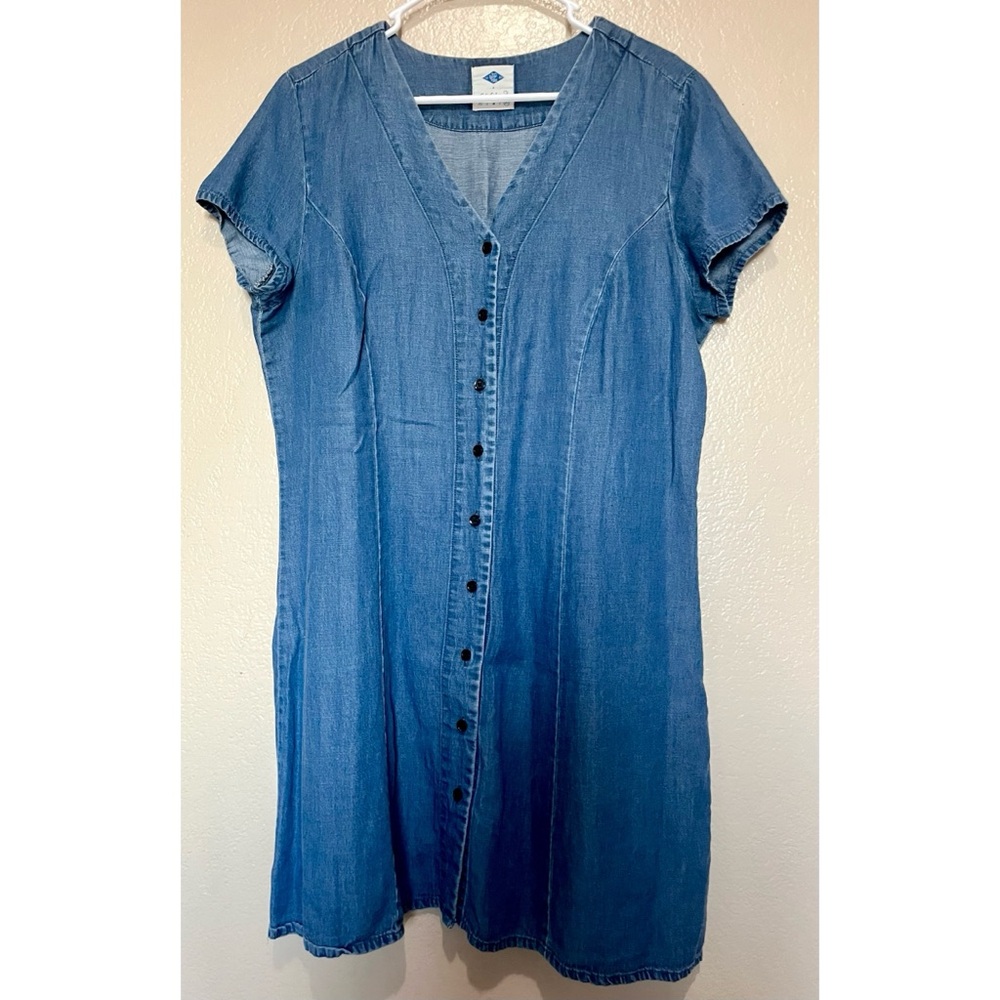 Wild Blue Denim Midi Dress